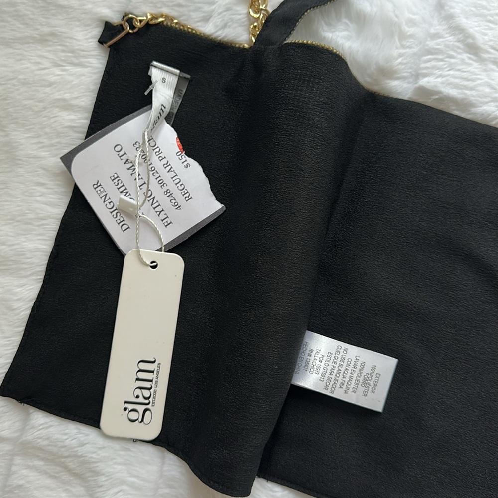 Glam Charcoal sparkle square cropped tank top - Picture 9 of 11